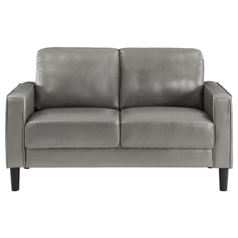 Ruth 2-piece Upholstered Track Arm Sofa Set Grey - 508365-S2