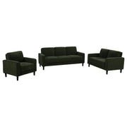 Ruth 3-piece Fabric Upholstered Track Arm Sofa Matcha Green - 511214-S3
