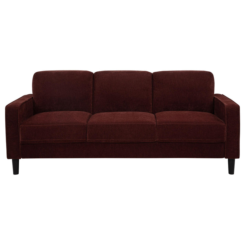 Ruth 3-piece Fabric Upholstered Track Arm Sofa Rust Red - 511211-S3