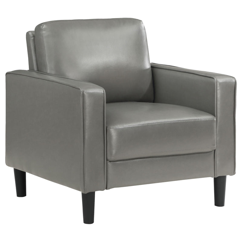 Ruth 3-piece Upholstered Track Arm Sofa Set Grey - 508365-S3