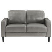 Ruth 3-piece Upholstered Track Arm Sofa Set Grey - 508365-S3