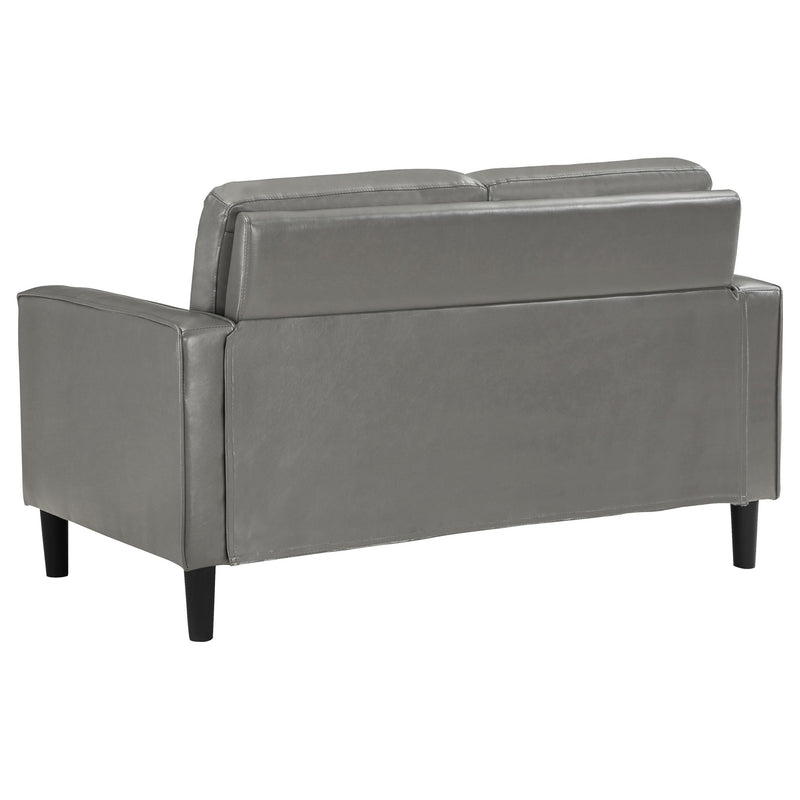 Ruth 3-piece Upholstered Track Arm Sofa Set Grey - 508365-S3