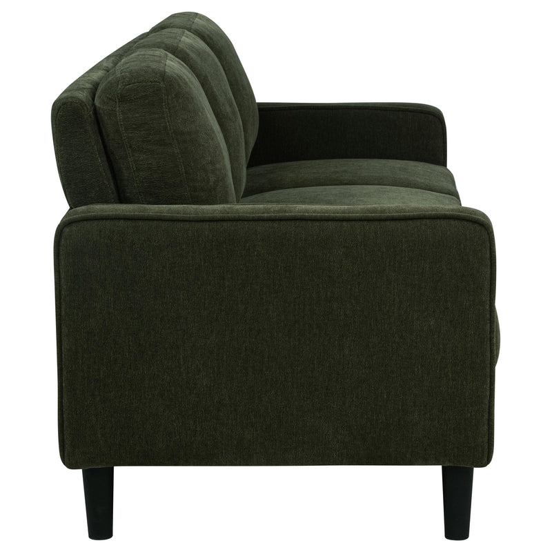 Ruth 77-inch Fabric Upholstered Track Arm Sofa Matcha Green - 511214