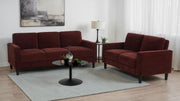 Ruth 77-inch Fabric Upholstered Track Arm Sofa Rust Red - 511211