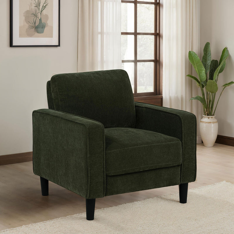 Ruth Fabric Upholstered Track Arm Accent Chair Matcha Green - 511216