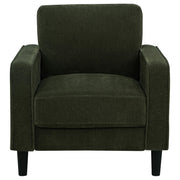 Ruth Fabric Upholstered Track Arm Accent Chair Matcha Green - 511216