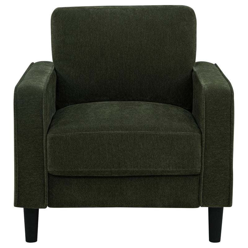 Ruth Fabric Upholstered Track Arm Accent Chair Matcha Green - 511216