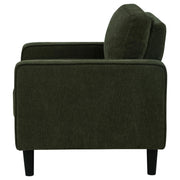 Ruth Fabric Upholstered Track Arm Accent Chair Matcha Green - 511216