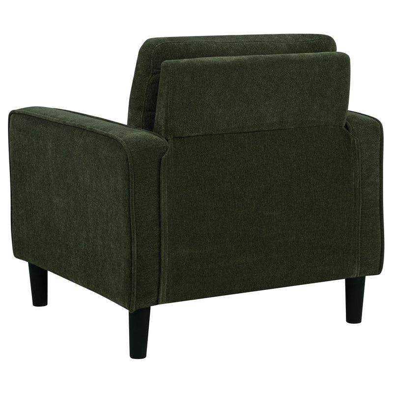 Ruth Fabric Upholstered Track Arm Accent Chair Matcha Green - 511216