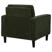 Ruth Fabric Upholstered Track Arm Accent Chair Matcha Green - 511216