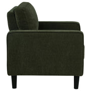 Ruth Fabric Upholstered Track Arm Accent Chair Matcha Green - 511216