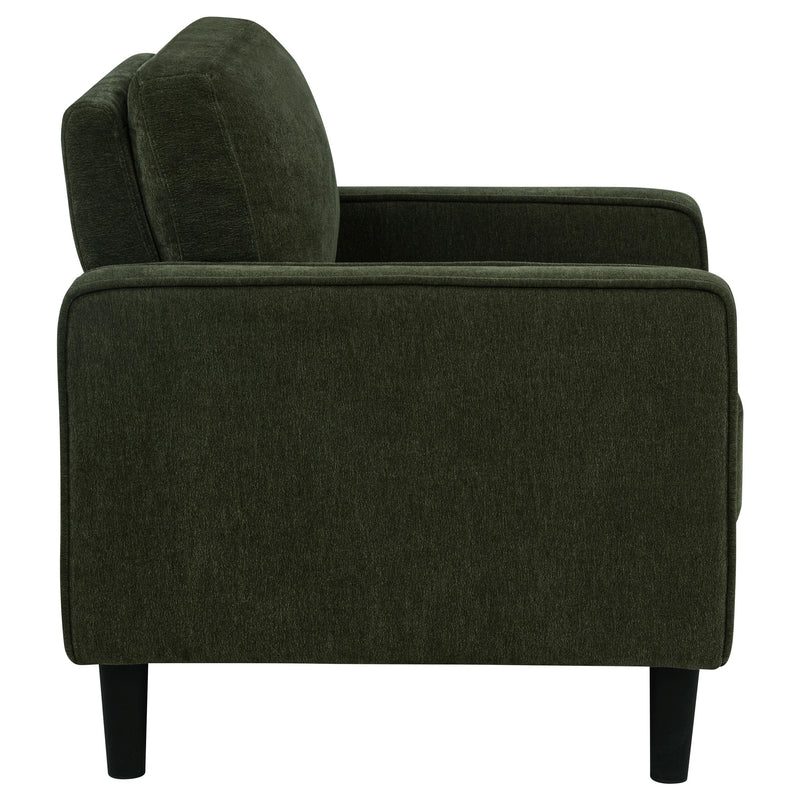 Ruth Fabric Upholstered Track Arm Accent Chair Matcha Green - 511216