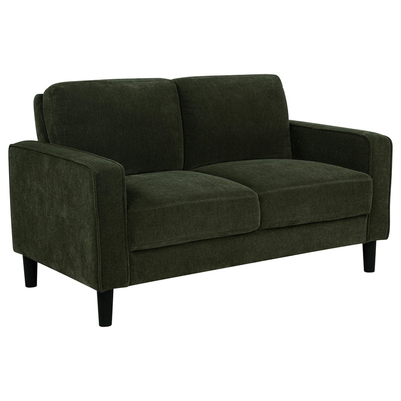 Ruth Fabric Upholstered Track Arm Loveseat Matcha Green - 511215