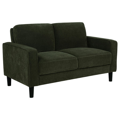 Ruth Fabric Upholstered Track Arm Loveseat Matcha Green - 511215