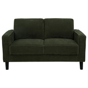Ruth Fabric Upholstered Track Arm Loveseat Matcha Green - 511215