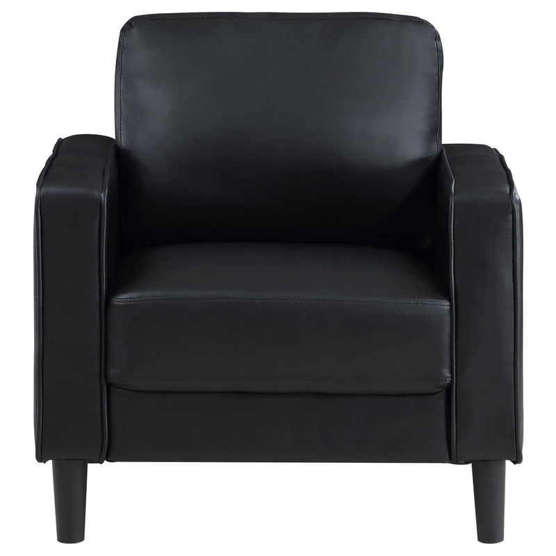 Ruth Upholstered Track Arm Accent Chair Black - 508363