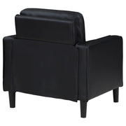 Ruth Upholstered Track Arm Accent Chair Black - 508363