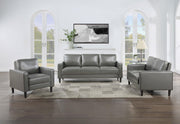 Ruth Upholstered Track Arm Accent Chair Grey - 508367