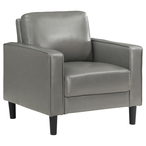 Ruth Upholstered Track Arm Accent Chair Grey - 508367
