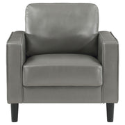 Ruth Upholstered Track Arm Accent Chair Grey - 508367