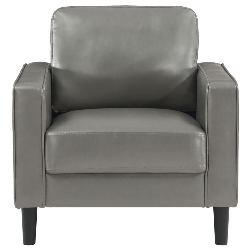 Ruth Upholstered Track Arm Accent Chair Grey - 508367