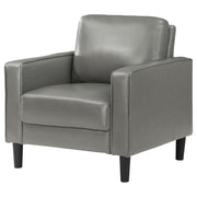 Ruth Upholstered Track Arm Accent Chair Grey - 508367