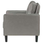 Ruth Upholstered Track Arm Accent Chair Grey - 508367