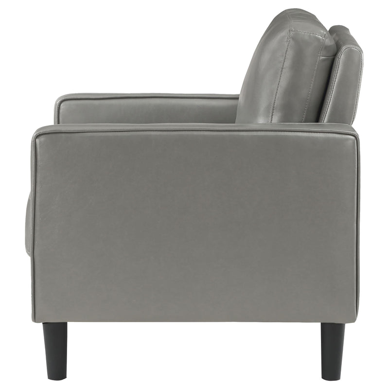 Ruth Upholstered Track Arm Accent Chair Grey - 508367