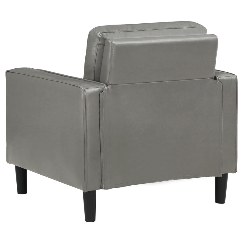 Ruth Upholstered Track Arm Accent Chair Grey - 508367