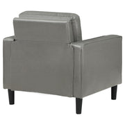 Ruth Upholstered Track Arm Accent Chair Grey - 508367