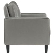 Ruth Upholstered Track Arm Accent Chair Grey - 508367