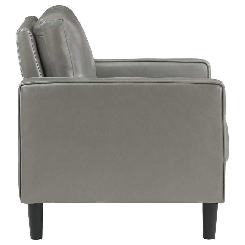 Ruth Upholstered Track Arm Accent Chair Grey - 508367