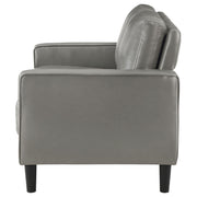Ruth Upholstered Track Arm Loveseat Grey - 508366
