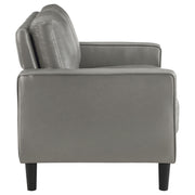 Ruth Upholstered Track Arm Loveseat Grey - 508366