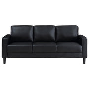 Ruth Upholstered Track Arm Sofa Black - 508361