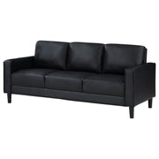 Ruth Upholstered Track Arm Sofa Black - 508361