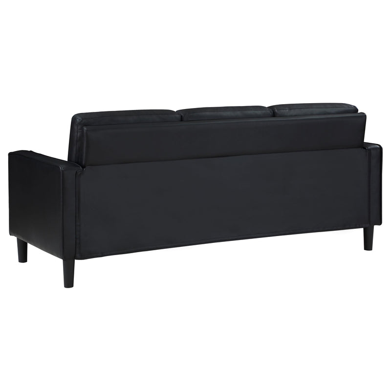Ruth Upholstered Track Arm Sofa Black - 508361