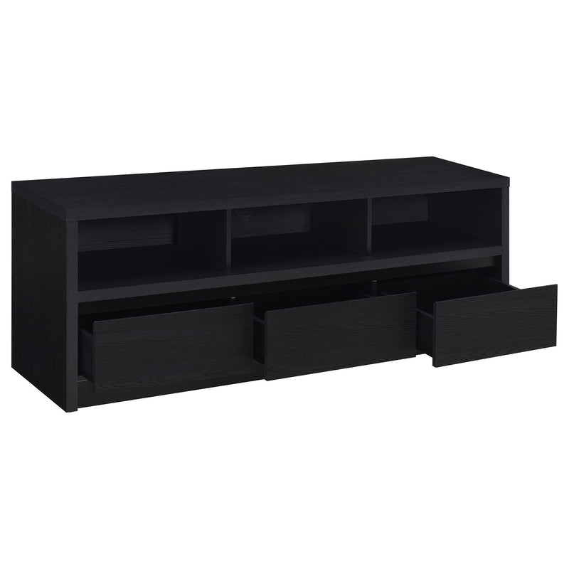Rutland 59-inch 3-drawer TV Stand Media Console Black - 705802