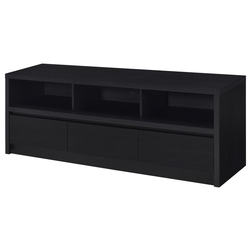 Rutland 59-inch 3-drawer TV Stand Media Console Black - 705802