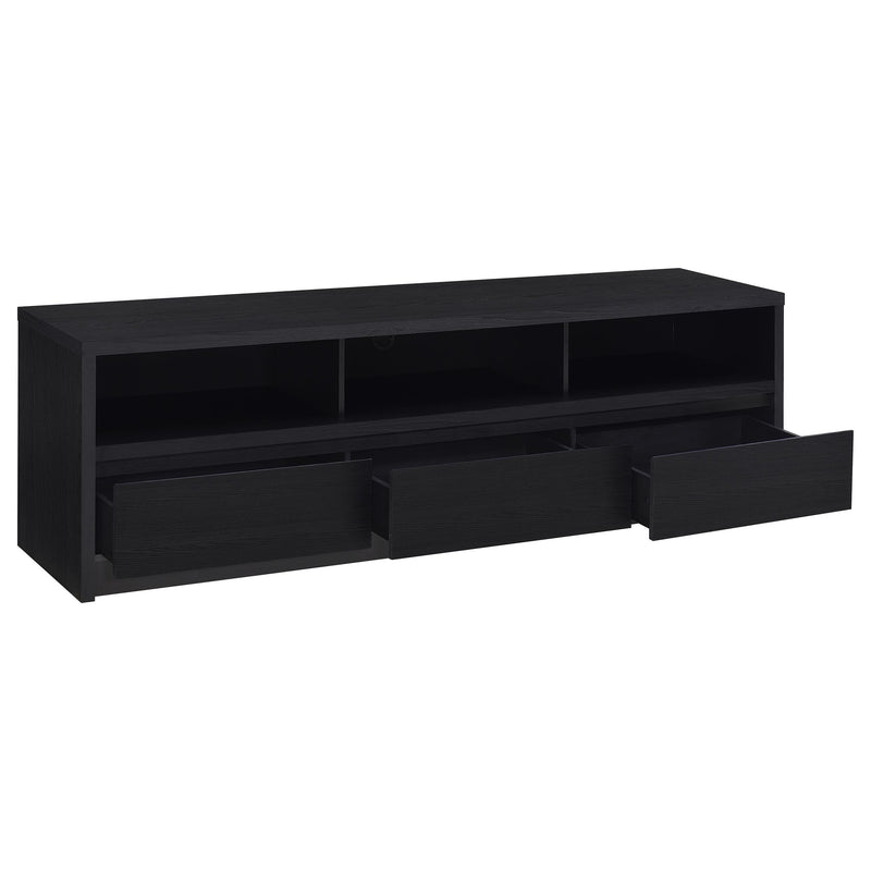 Rutland 78-inch 3-drawer TV Stand Media Console Black - 705803