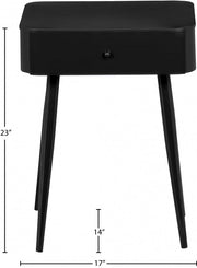 Rylan Nightstand in Black - 331Black