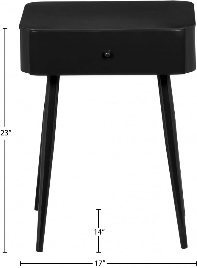 Rylan Nightstand in Black - 331Black