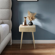 Rylan Terrazzo Pattern Iron Nightstand in Beige - 342Beige