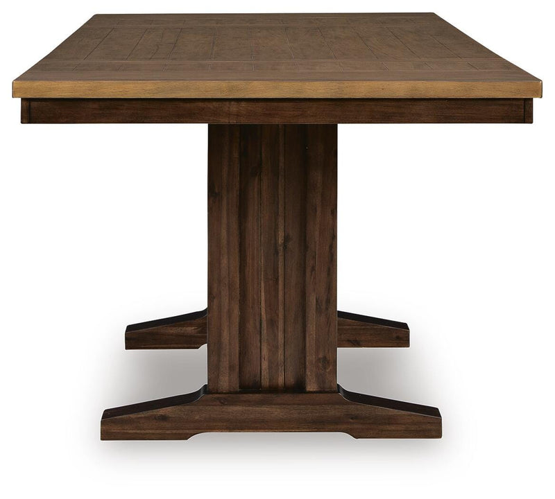 Rylandeen Counter Height Extension Dining Table 4 Barstools and Bench - PCD651D4