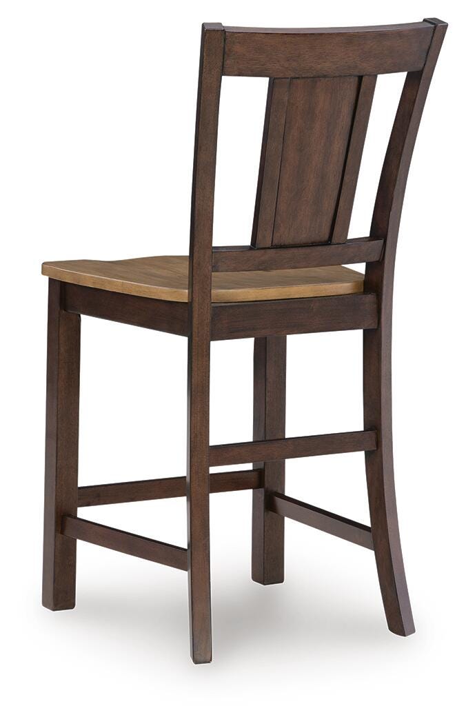 Rylandeen Counter Height Extension Dining Table 4 Barstools and Bench - PCD651D4