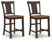 Rylandeen Counter Height Extension Dining Table and 8 Barstools - PCD651D6