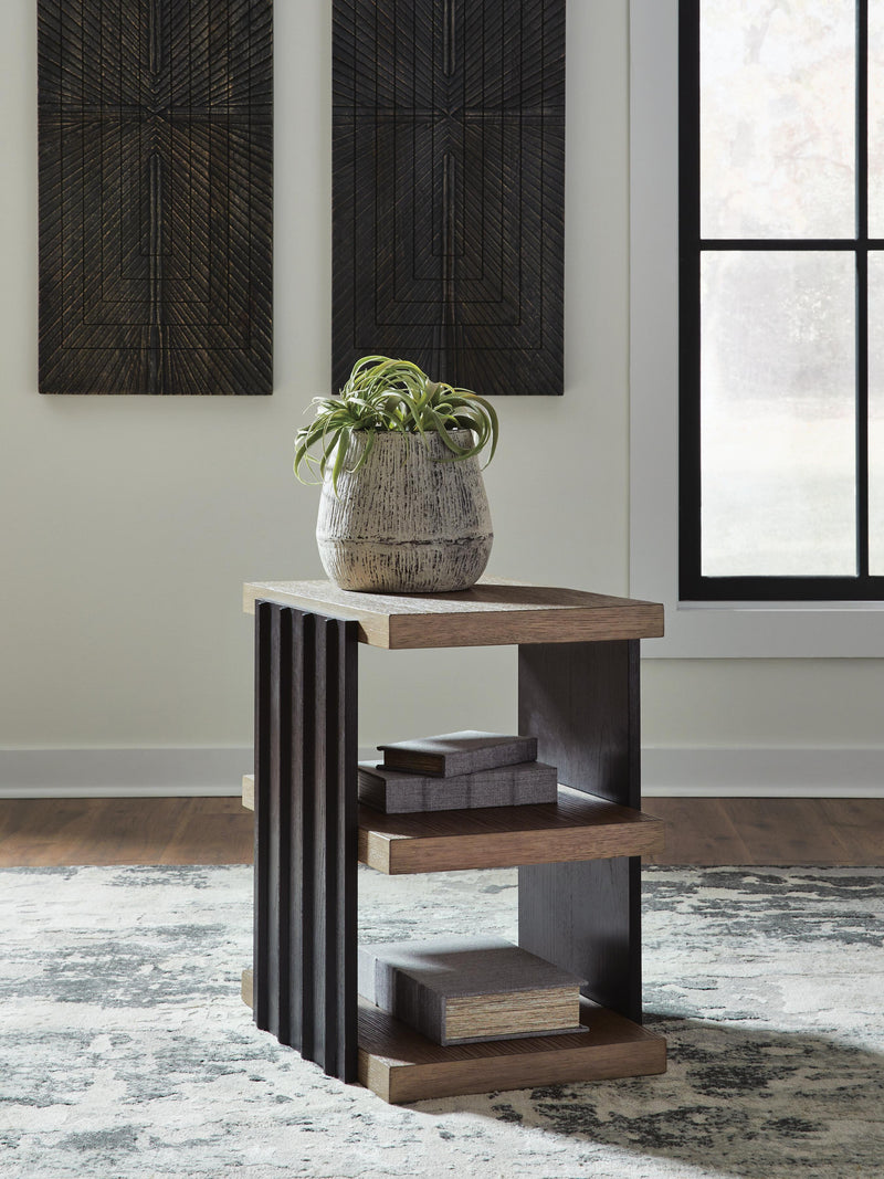 Rylandyn Black/Light Brown End Table - T721-3