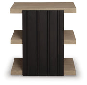 Rylandyn Black/Light Brown End Table - T721-3