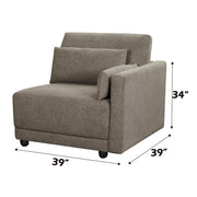 Rylie Modular - Right Facing Chair w/2 Pillows - LV03151
