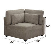 Rylie Modular - Wedge w/3 Pillows - LV03153